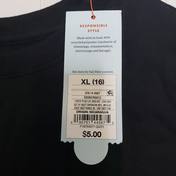 Cat & Jack Long Sleeve Tee Size XL (16) - Picture 2 of 2